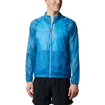 Columbia FKT Windbreaker, Chamarras Azules Para Hombre | 457183-OJW